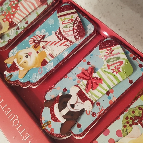 🎅🏼12 pcs 3D Holidays Dogs Gift Tags From To 1.85" x 3.75" Inch. Approx. - Picture 12 of 16